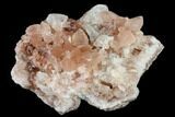 Pink Amethyst Geode Section with Calcite - Argentina #134779-1